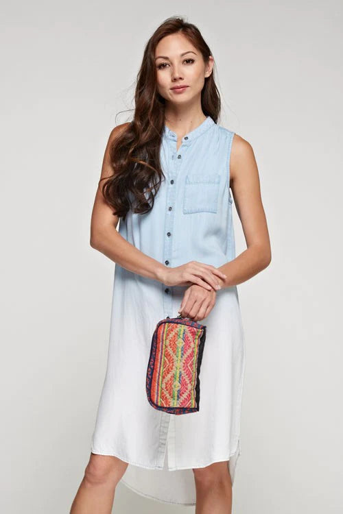 Piped Tassel Makeup Bag